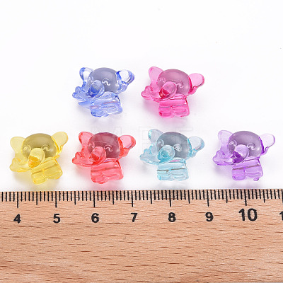 Transparent Acrylic Beads TACR-S154-48B-1