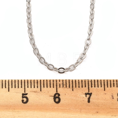 Brass Cable Chains Necklaces for Women NJEW-D302-47P-1