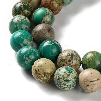 Dyed Natural Regalite/Imperial Jasper/Sea Sediment Jasper Beads Strands G-B124-C01-10-1