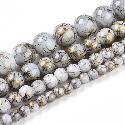 Baking Paint Glass Beads X1-DGLA-N003-6mm-B01-1
