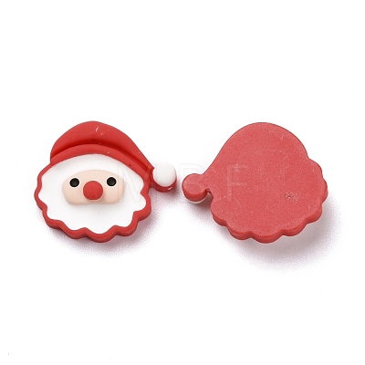 Christmas Theme Opaque Resin Cabochons X-RESI-G029-A04-1