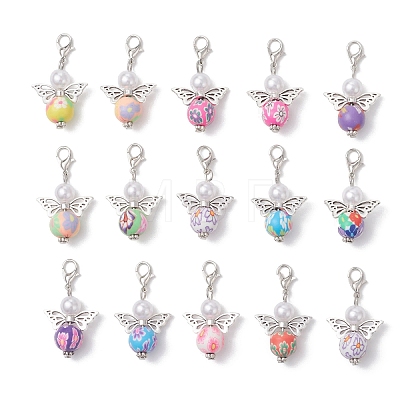 Handmade Polymer Clay Pendants HJEW-JM04651-1