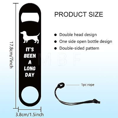 201 Stainless Steel Bottle Opener AJEW-WH0393-030-1