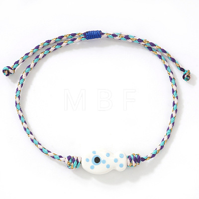 Handmade Porcelain Fish Charm Adjustabale Bracelets LS-XD8221-5-1