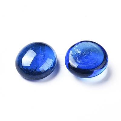 Transparent Flat Back Glass Cabochons GLAA-WH0015-30F-1