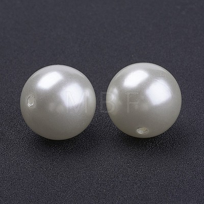 Imitated Pearl Acrylic Beads PACR-20D-12-01-1