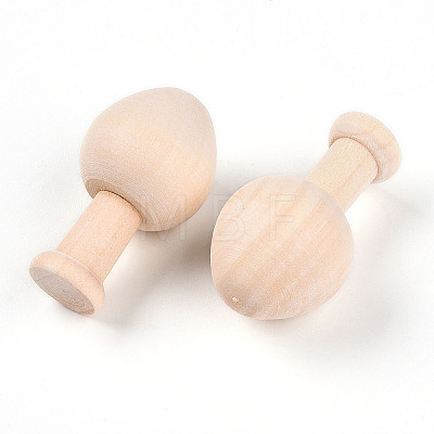 Unfinished Wood Mushroom Ornaments WOOD-T032-07-1