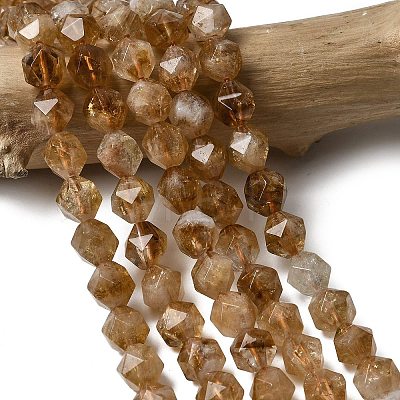 Heated Natural Citrine Beads Strands G-Z119-A37-02-1