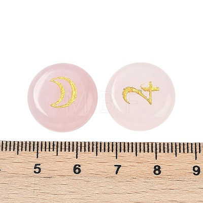 10Pcs 10 Styles Natural Rose Quartz Cabochons G-G193-03E-1