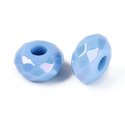 Opaque Acrylic European Beads OACR-E033-23E-1