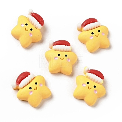 Opaque Christmas Resin Cabochons LS-RESI-G039-03-1