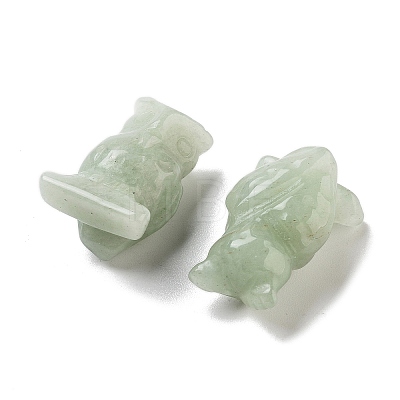 Natural Green Aventurine Carved Figurines DJEW-L023-G14-1