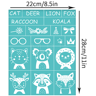 Self-Adhesive Silk Screen Printing Stencil DIY-WH0338-224-1