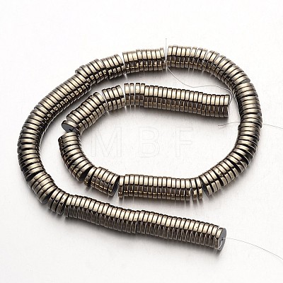 Electroplate Non-magnetic Synthetic Hematite Beads Strands G-F300-17B-06-1