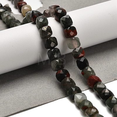 Natural African Bloodstone Beads Strands G-H078-C26-01-1