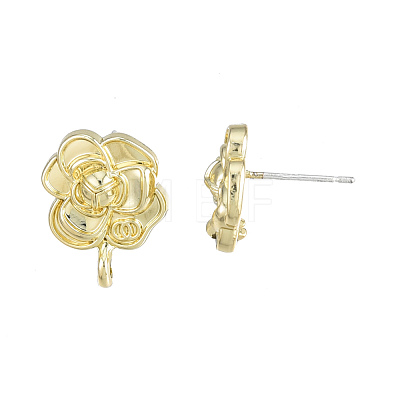 Alloy Stud Earring Findings PALLOY-N150-80LG-1