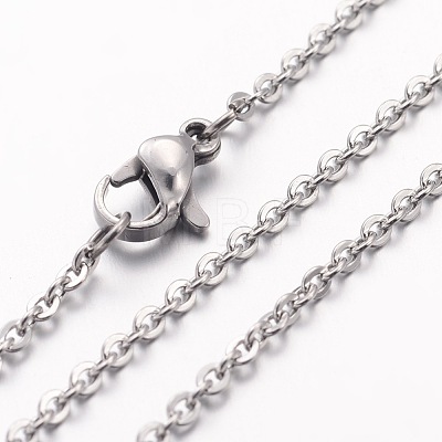 304 Stainless Steel Necklace MAK-K004-17P-1