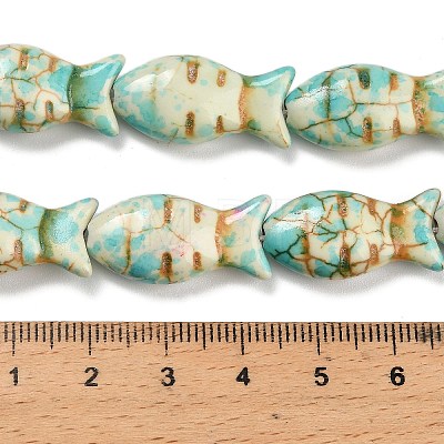 Synthetic Turquoise Beads Strands X-TURQ-F019-01I-1