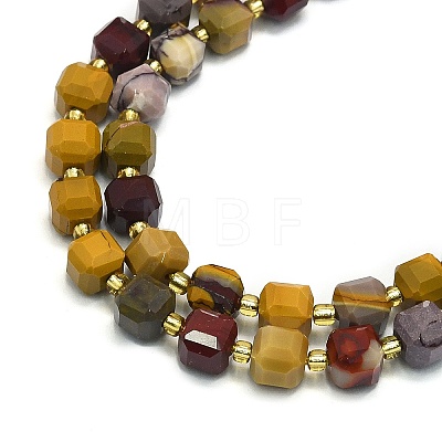 Natural Mookaite Beads Strands G-I376-D57-01-1