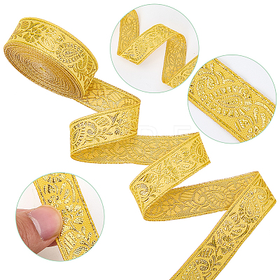 Ethnic Style Polyester Ribbons OCOR-WH0082-545N-1