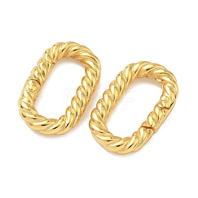 Brass Spring Gate Rings KK-H532-04G-1