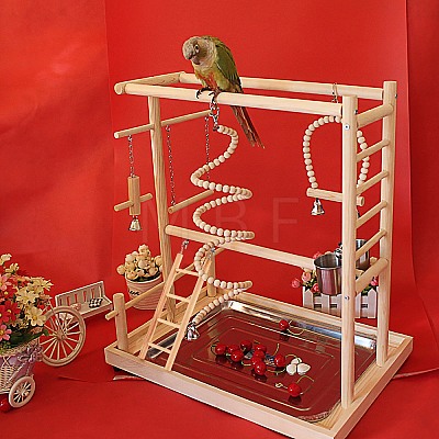 Wooden Pet Ladder Stand AJEW-GA0001-72-1