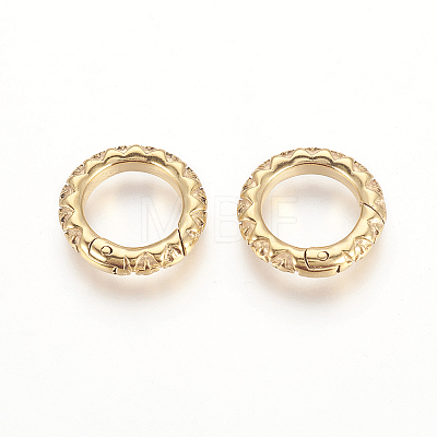 304 Stainless Steel Spring Gate Rings LS-STAS-P217-13G-02-1