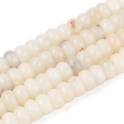 Natural White African Opal Beads Strands G-N367-02A-01-1