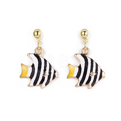 (Jewelry Parties Factory Sale)Alloy Dangle Stud Earrings EJEW-G148-18G-01-1