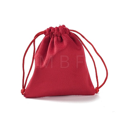 Velvet Jewelry Drawstring Storage Pouches ABAG-P013-02B-03-1