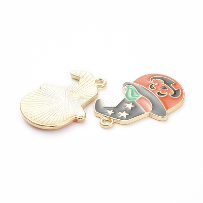 Alloy Enamel Pendants ENAM-M044-15LG-1