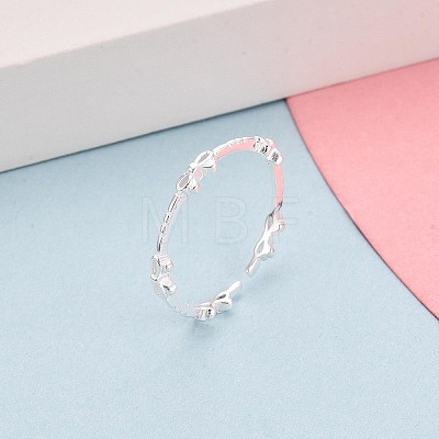 925 Sterling Silver Open Cuff Rings for Women STER-N016-149S-1