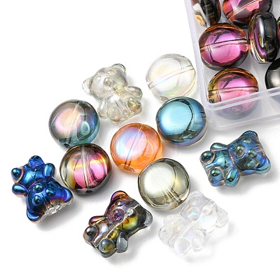 90Pcs 12 Style Electroplate Glass Beads Strands EGLA-YW0001-54-1