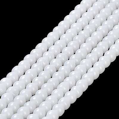 Imitation Jade Glass Beads Strands X-GLAA-K062-A01-09-1