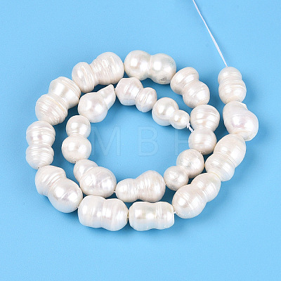 Natural Baroque Keshi Pearl Beads Strands PEAR-S020-O02-1