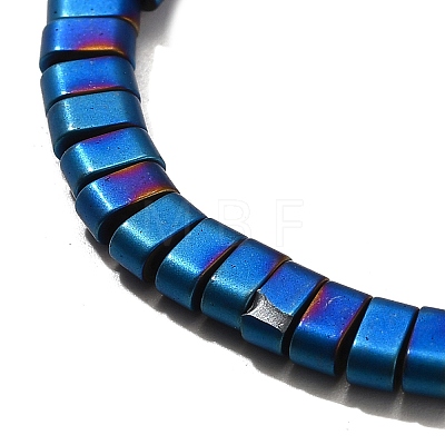 2-Hole Electroplated Synthetic Non-magnetic Hematite Beads Strands G-L613-A01-01G-1