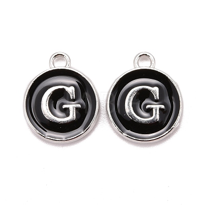 Platinum Plated Alloy Charms ENAM-S118-02G-P-1