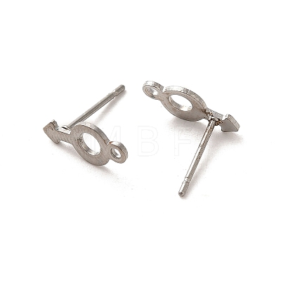 304 Stainless Steel Studs Earrings STAS-H193-04P-1