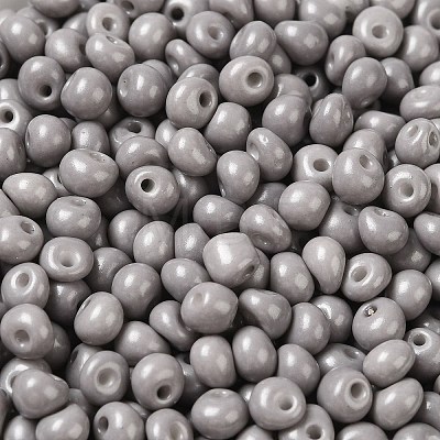 6/0 Opaque Baking Paint Glass Seed Beads SEED-M012-02A-17-1