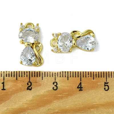 Eco-Friendly Brass Micro Pave Cubic Zirconia Pendants KK-A204-09G-1