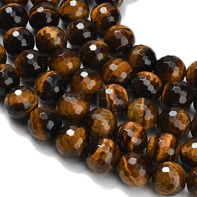 Natural Tiger Eye Beads Strands G-C280-B21-12mm-1