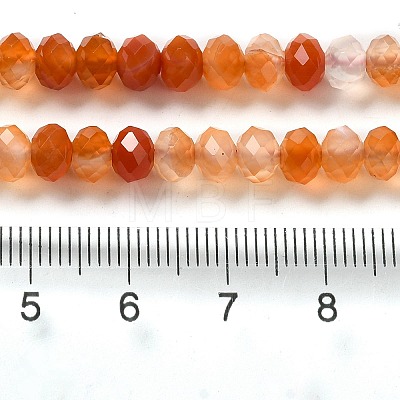 Natural Banded Agate/Striped Agate Beads Strands G-E605-A02-01H-1