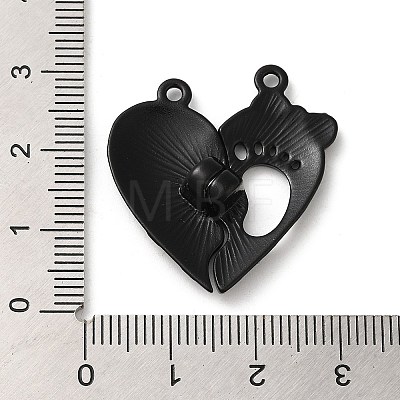 Painting Alloy Enamel Magnet Split Pendants FIND-B025-02B-1