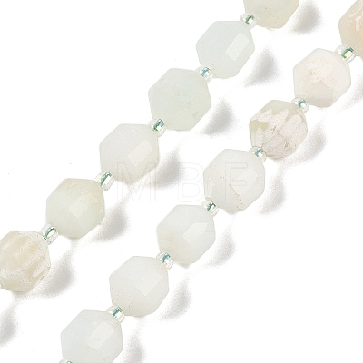 Natural Green Opal Beads Strands G-O201B-135G-1