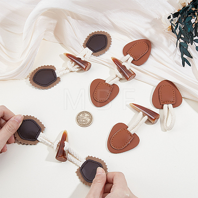 8Pcs 2 Styles Resin Button BUTT-GF0004-34-1