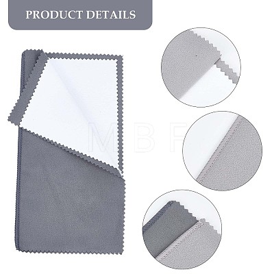 Gorgecraft 6 Sheets 2 Colors 4 Layers Silver Polishing Cloth AJEW-GF0006-81-1