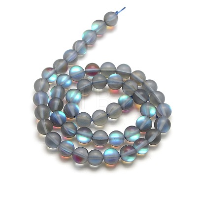 Synthetic Moonstone Beads Strands X-G-F142-6mm-02-1