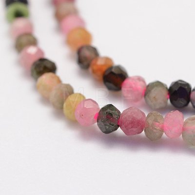 Natural Tourmaline Beads Strands G-F460-14-1