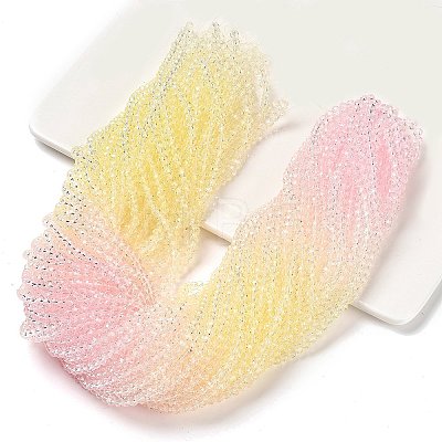 Transparent Painted Glass Beads Strands DGLA-A034-T3mm-A25-1