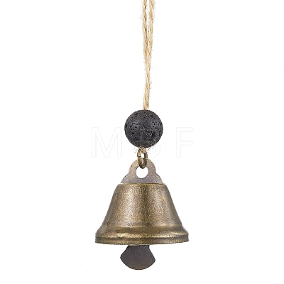 2Pcs 2 Styles Iron Bell Pendant Decorations HJEW-JM02178-1